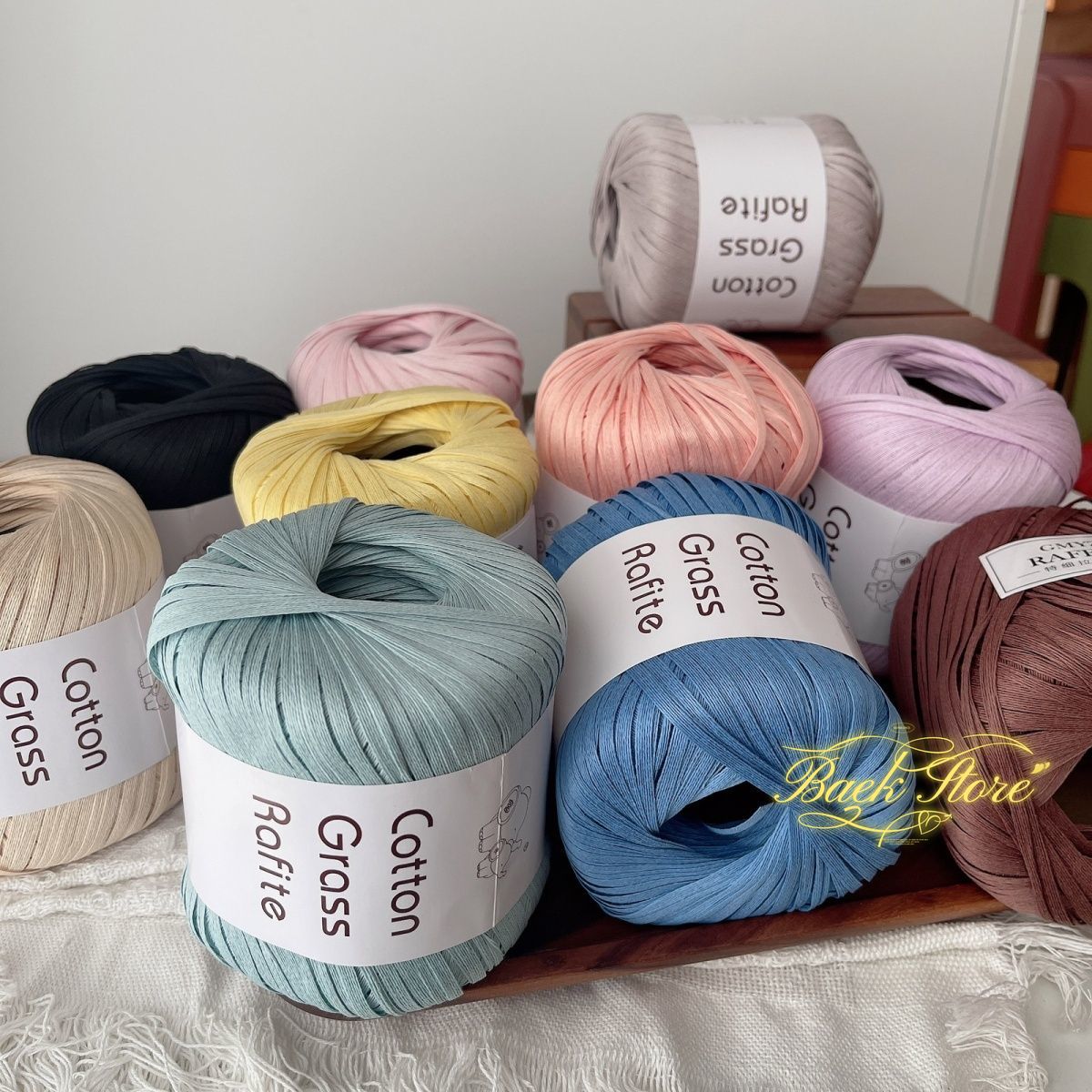 102 m/Rolle mehrfarbiges Bastg – Crochet Bag Raffia Bewertung und Preis