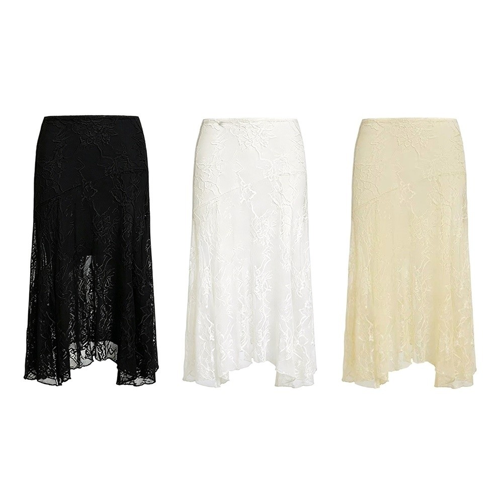 Einfarbiges Spitzen-Strandklei – Midi Skirt Floral Bewertung und Preis